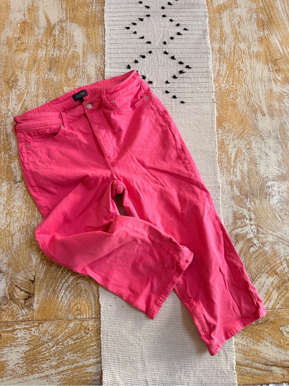 NYDJ Hot Pink Straight Leg Jeans